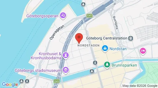 Apartments for rent i Gothenburg City Centre - kort over placeringen