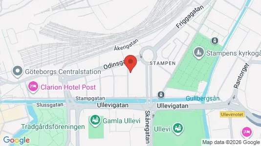 Apartments for rent i Gothenburg City Centre - kort over placeringen