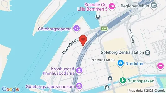 Rooms for rent i Gothenburg City Centre - kort over placeringen