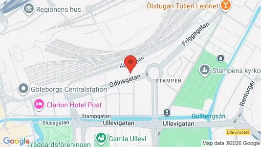 Apartments for rent i Gothenburg City Centre - kort over placeringen
