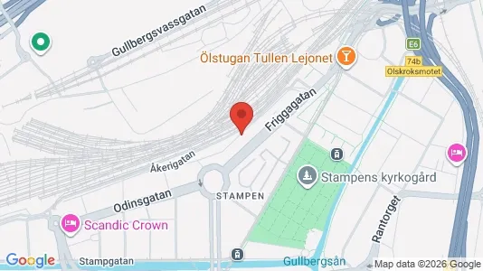 Apartments for rent i Gothenburg City Centre - kort over placeringen