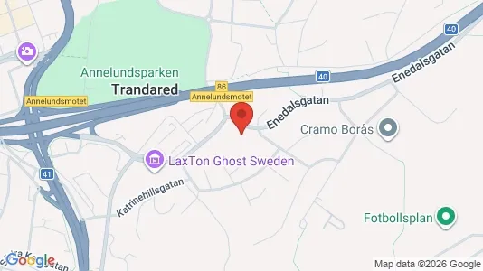Apartments for rent i Borås - kort over placeringen