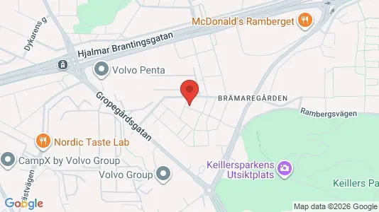 Apartments for rent i Lundby - kort over placeringen