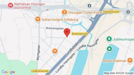 Apartments for rent i Lundby - kort over placeringen