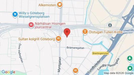 Apartments for rent i Lundby - kort over placeringen