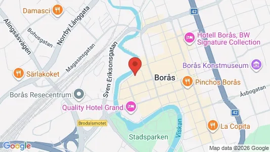 Apartments for rent i Borås - kort over placeringen