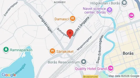Apartments for rent i Borås - kort over placeringen