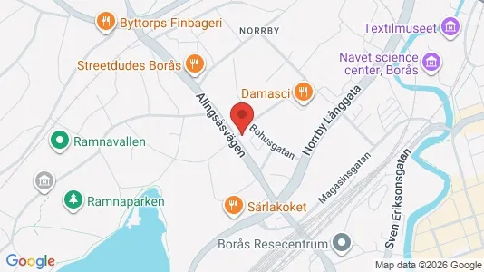 Apartments for rent i Borås - kort over placeringen