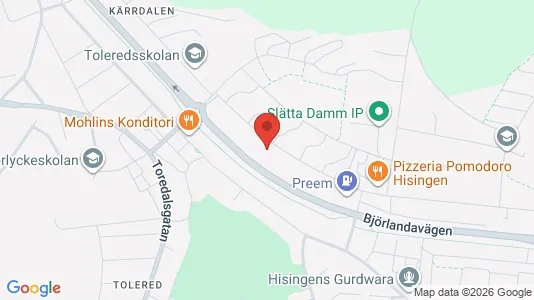 Apartments for rent i Lundby - kort over placeringen