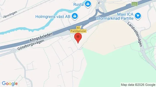 Apartments for rent i Partille - kort over placeringen