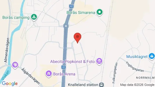 Apartments for rent i Borås - kort over placeringen