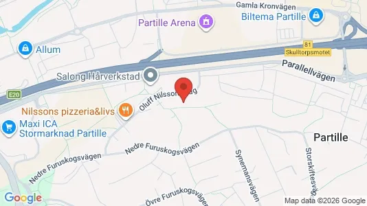 Apartments for rent i Partille - kort over placeringen