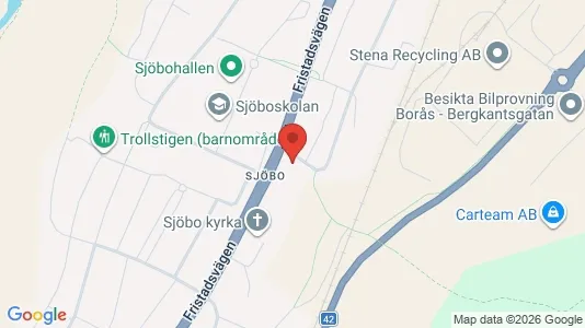 Apartments for rent i Borås - kort over placeringen