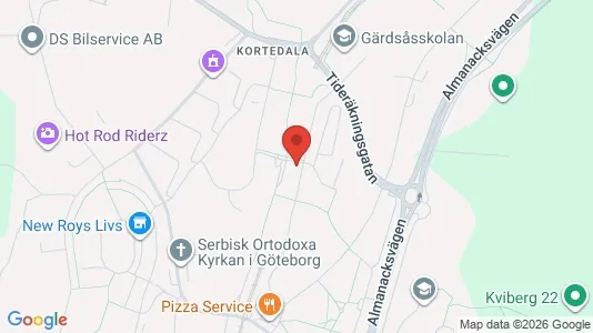 Apartments for rent i Gothenburg East - kort over placeringen