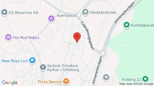 Apartments for rent i Gothenburg East - kort over placeringen