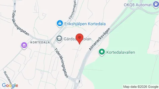 Apartments for rent i Gothenburg East - kort over placeringen