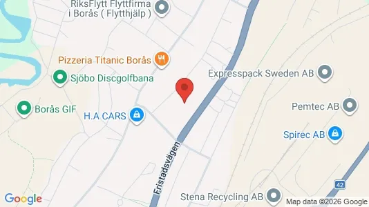 Apartments for rent i Borås - kort over placeringen