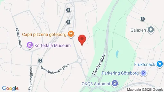 Apartments for rent i Gothenburg East - kort over placeringen
