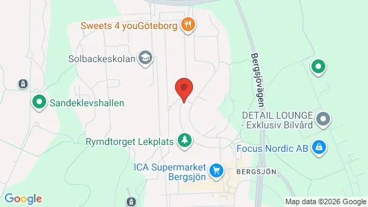 Apartments for rent i Gothenburg East - kort over placeringen