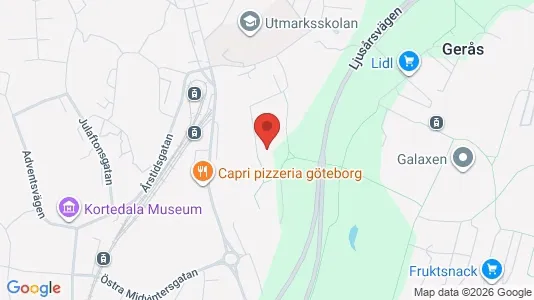 Apartments for rent i Gothenburg East - kort over placeringen