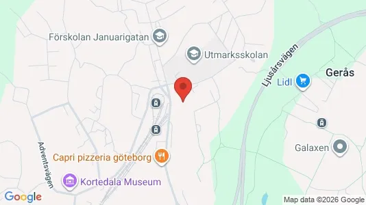 Apartments for rent i Gothenburg East - kort over placeringen