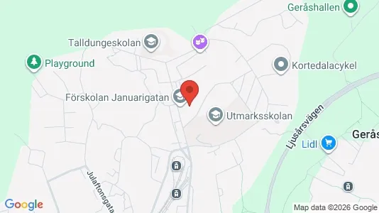 Apartments for rent i Gothenburg East - kort over placeringen
