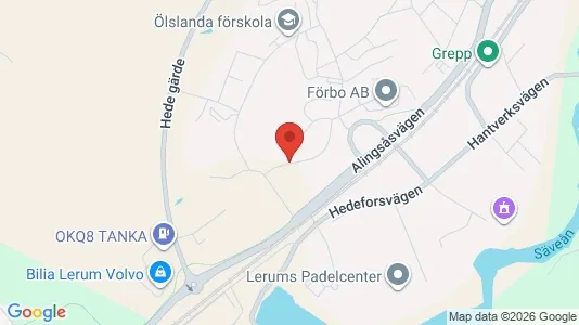 Apartments for rent i Lerum - kort over placeringen