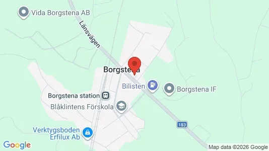 Apartments for rent i Borås - kort over placeringen