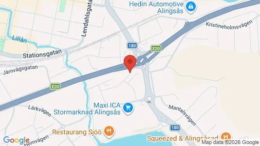 Apartments for rent i Alingsås - kort over placeringen