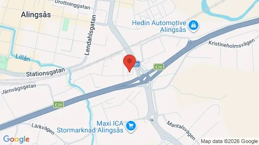 Apartments for rent i Alingsås - kort over placeringen