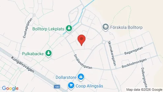 Apartments for rent i Alingsås - kort over placeringen