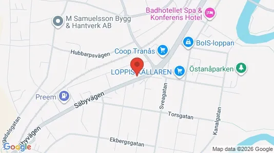 Apartments for rent i Tranås - kort over placeringen