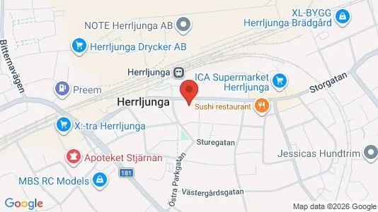 Apartments for rent i Herrljunga - kort over placeringen