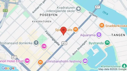 Apartments for rent i Kristiansand - kort over placeringen
