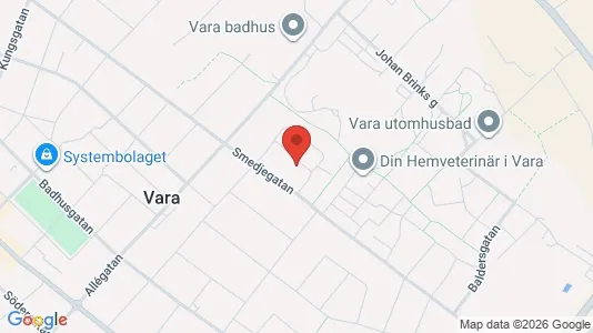 Apartments for rent i Vara - kort over placeringen