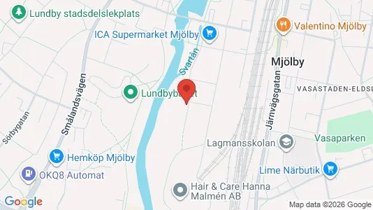 Apartments for rent i Mjölby - kort over placeringen