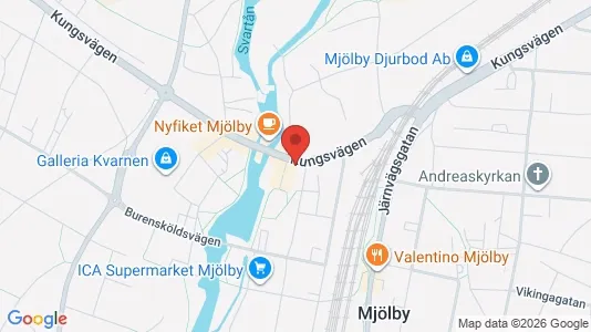 Apartments for rent i Mjölby - kort over placeringen