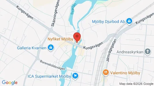 Apartments for rent i Mjölby - kort over placeringen