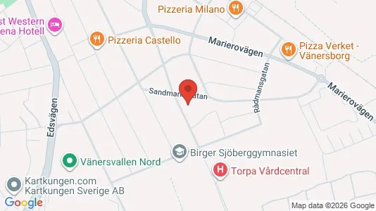 Apartments for rent i Vänersborg - kort over placeringen