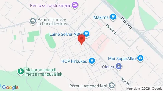 Apartments for rent i Pärnu - kort over placeringen