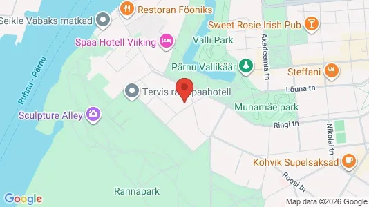 Apartments for rent i Pärnu - kort over placeringen