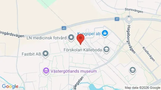 Apartments for rent i Skara - kort over placeringen