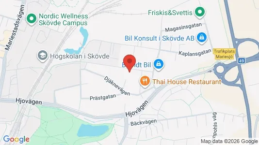 Apartments for rent i Skövde - kort over placeringen
