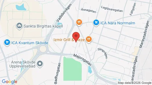 Apartments for rent i Skövde - kort over placeringen