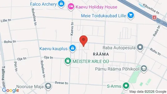 Apartments for rent i Pärnu - kort over placeringen