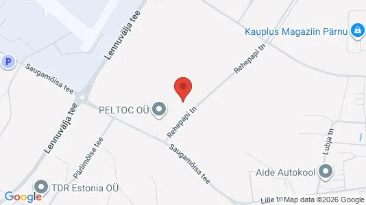 Apartments for rent i Pärnu - kort over placeringen