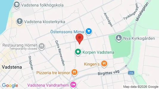Apartments for rent i Vadstena - kort over placeringen