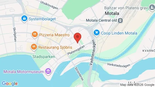 Apartments for rent i Motala - kort over placeringen