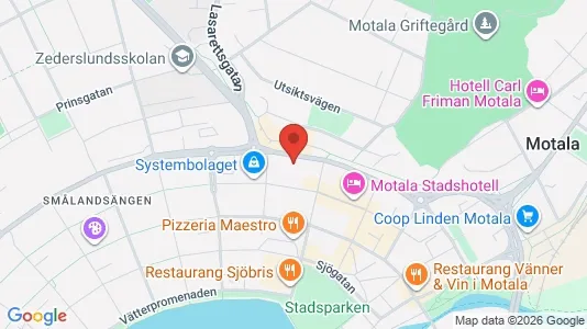 Apartments for rent i Motala - kort over placeringen