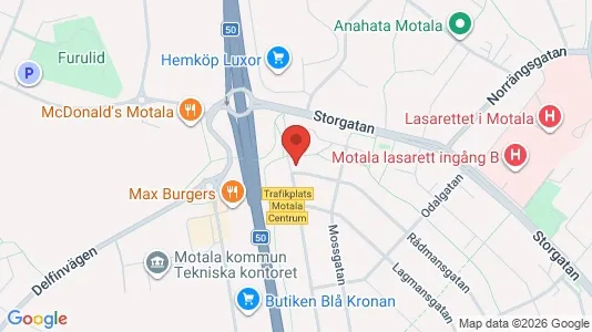 Apartments for rent i Motala - kort over placeringen